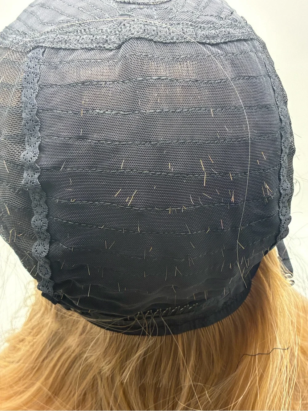 Blended Ombre Lace Front Wig - Black to Blonde. Synthetic